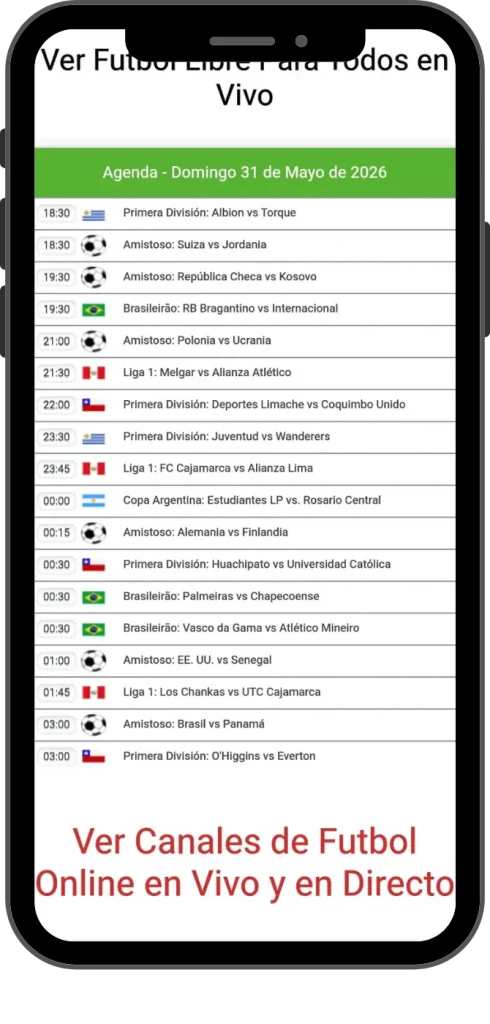 Screenshot Of Futbol Libre App