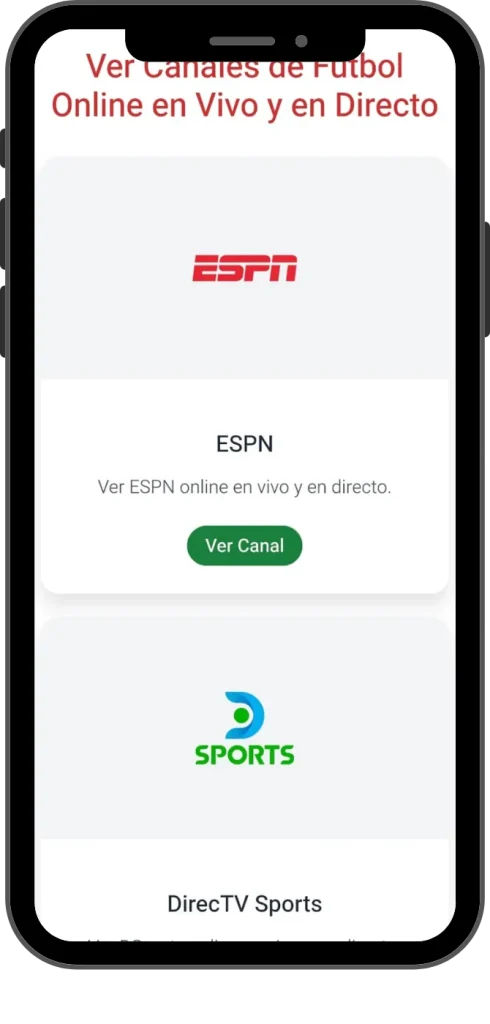 Screenshot Of Futbol Libre App